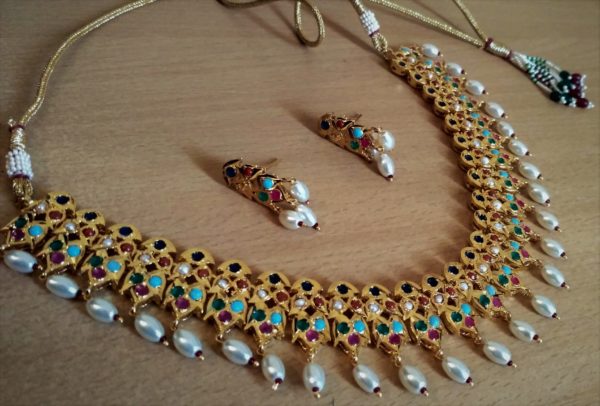 Nauratan Jadao Necklace Set - Image 2