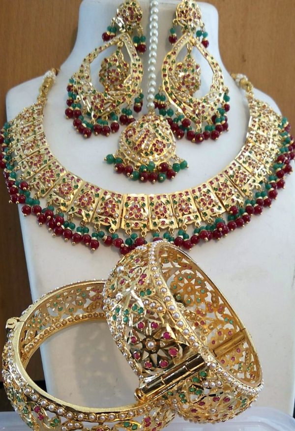 Jadao Bridal Set (Red Green)