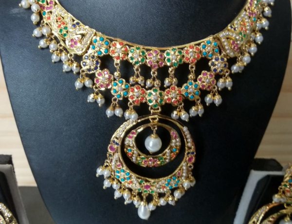 Bridal Nauratan Necklace - Image 3