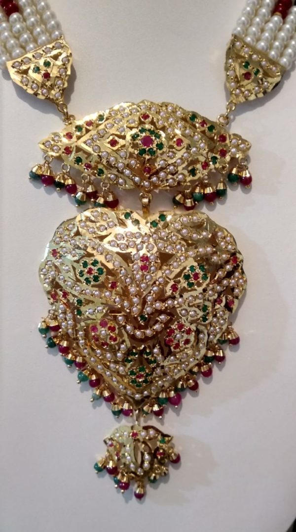 Traditional Ruby Emerald Raani Haar - Image 2