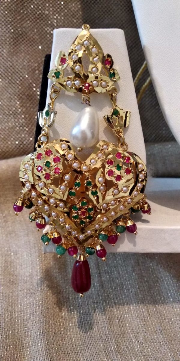 Traditional Ruby Emerald Raani Haar - Image 3