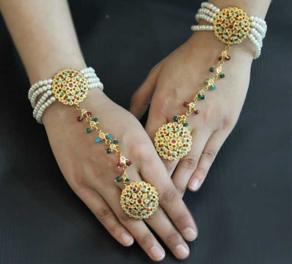 Traditional Hyderabadi Pair of Hanthphool - Image 2