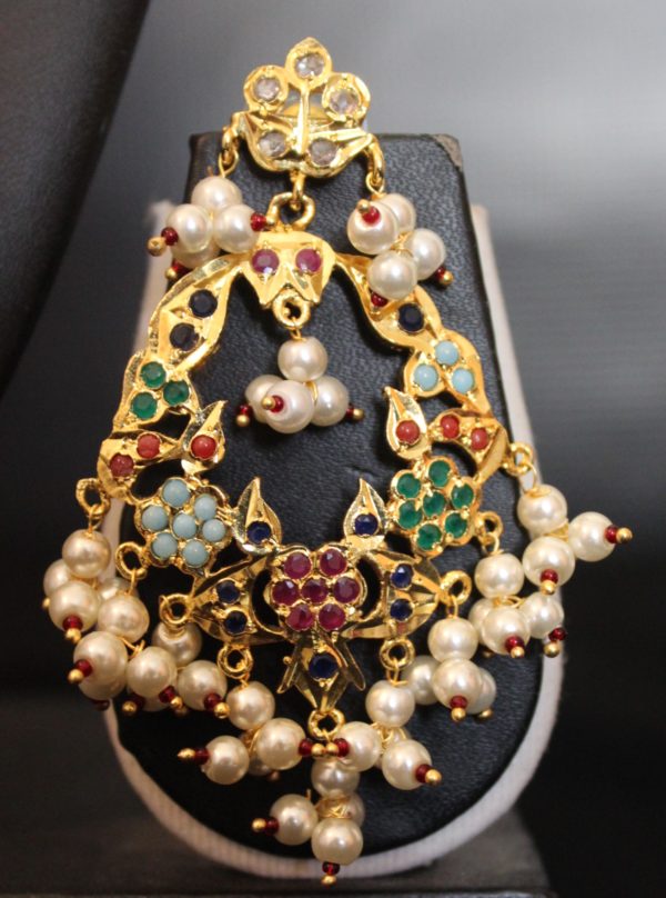 Nauratan Guluband Necklace Set - Image 3