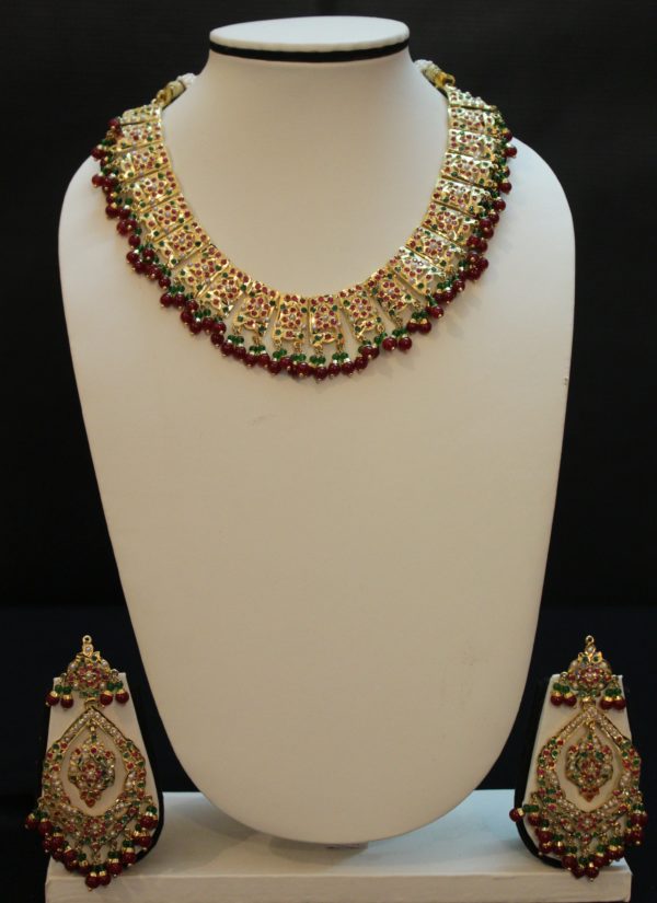 Gold Plated Jadao Neclace Set - Image 2