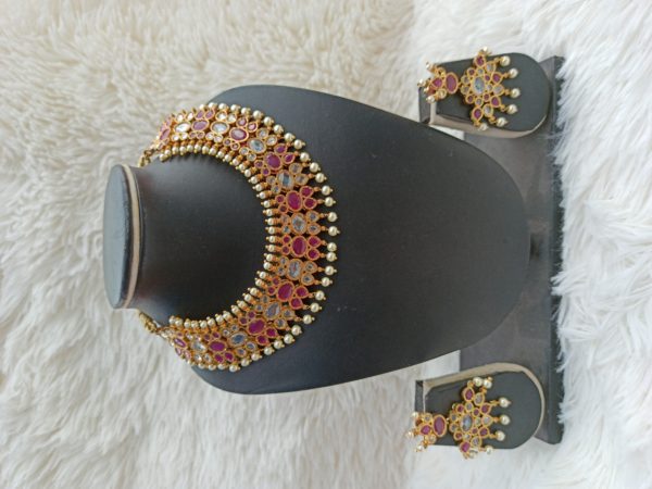 Jadau Polki Necklace set